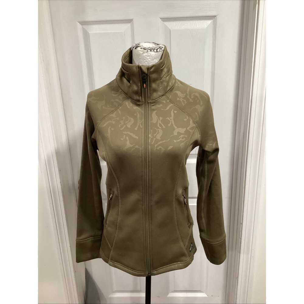 Kerrits Jacket Womens Small Green Soft-shell Full Zip Riding Horseback